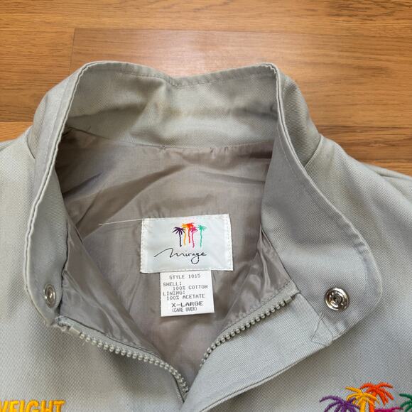 Vintage 90's Mirage Las Vegas Evander Holyfield vs Riddick Bowe Boxing Jacket XL - Picture 7 of 9